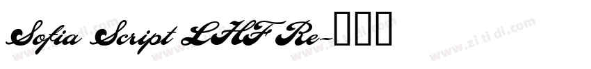Sofia Script LHF Re字体转换